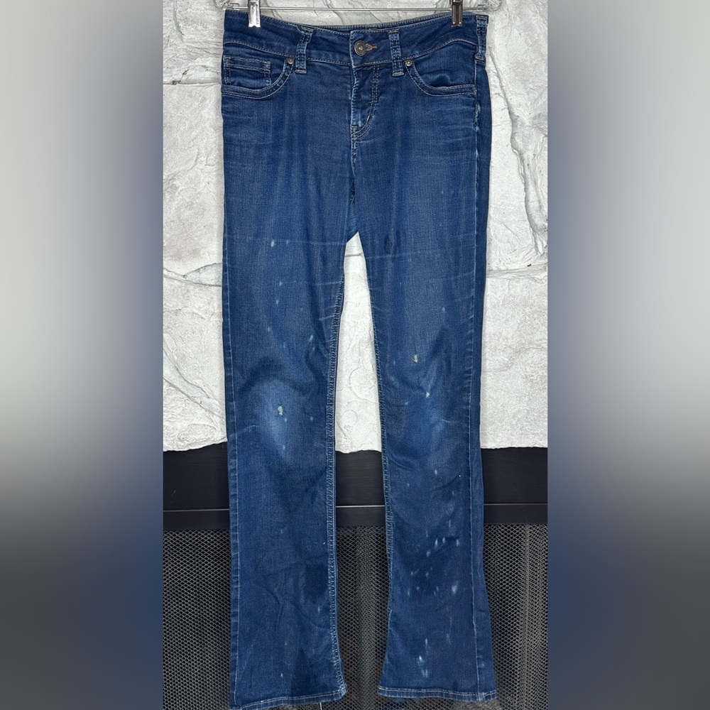 Silver Jeans | Women’s Suki Slim Boot Cut Jeans, Distressed, Size W 29, L 35